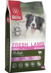 Blitz Holistic Fresh Lamb Adult Dog All Breeds