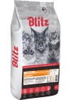 Blitz Sensitive сухой корм для взрослых кошек «Индейка»